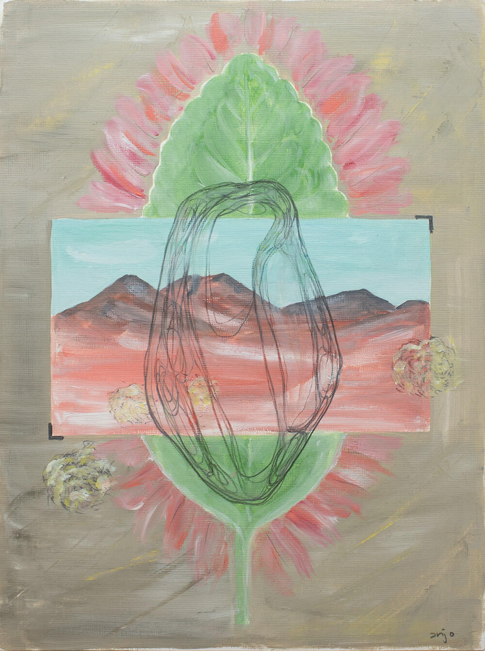 Pomegranate meets mate tea in the desert