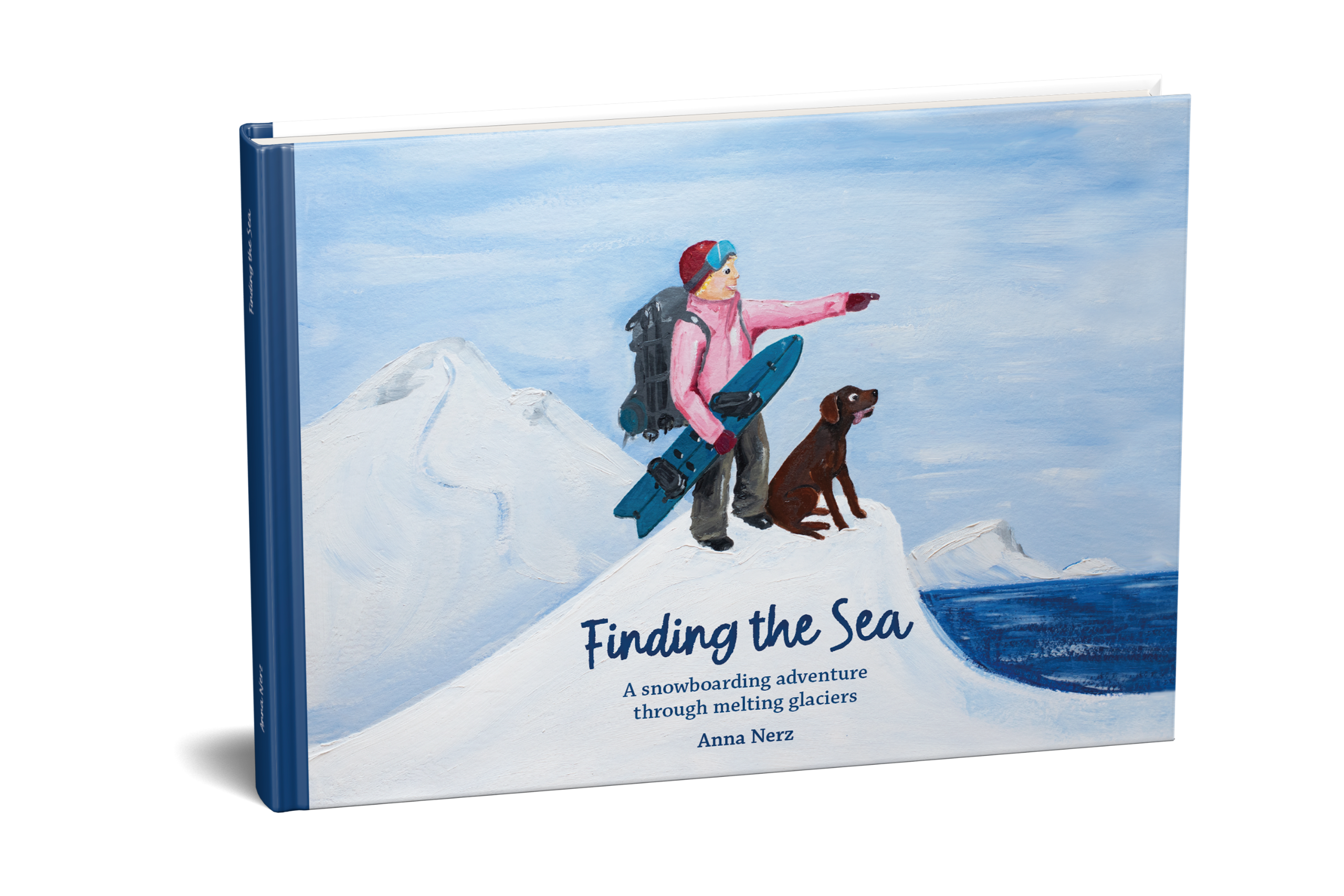 Finding the sea children's book Finding-the-sea-splitboarding-childrensbook-cover